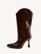 Mirror heeled boots