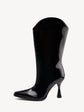 Mirror heeled boots