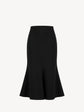 Wool godet skirt
