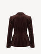 Dark Chocolate Velvet Blazer