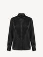 Blouse with lace trim