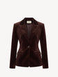 Dark Chocolate Velvet Blazer