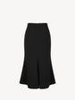 Wool godet skirt