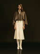 Wool godet skirt