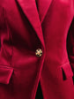 Ruby Velvet Blazer