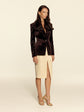 Dark Chocolate Velvet Blazer
