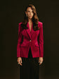 Ruby Velvet Blazer