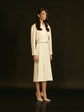 Wool godet skirt